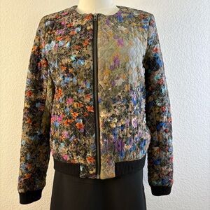 Parker Multicolor Quilted Bomber Jacket